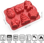 3D Christmas Silicone Molds, Large Size Xmas Baking Mold with Scraper for Cakes, Handmade Soap, Chocolate, Jello, Candy and Candles - Image 3