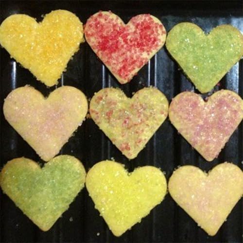 Edible Yellow Sanding Sugar Sprinkles 142g/ 5.01oz Sugar Crystals for Cake Decorating Candy Baking Decorations Ice Cream Toppings and Cookie Decorating for Valentines Halloween Christmas - Image 7