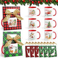 LemonRoad 6 Sets Christmas Coffee Mugs with Mug Boxes 12 oz by Unknown