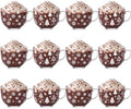 Patelai Glass Christmas Coffee Mugs 14 oz Snowflake Tree, 12 Pcs, Winter by Patelai