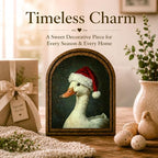 Christmas Duck Arched Table Sign, Vintage Farmhouse Shelf Decor - Image 3