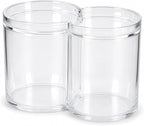 ForPro Clear Acrylic 2-Compartment Apothecary Jar by ForProProfessionalCollection