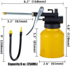 Hand Pump Oiler Can Professional Level 8 oz. Capacity Pump Oiler - Image 7