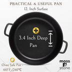 Moss & Stone 12 Inch Nonstick Large Skillet - Image 3