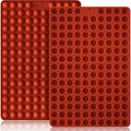 HKNMTT Mini Semi Sphere Shape Molds Silicone, 2x148 Cavities Round Baking Moulds for Dog Treats Snack Candy Chocolate Chip Cookie Wax Yogurt Melts, Oven Safe Small Half Ball Pellet Sheets by HKNMTT