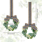 Syhood 2 Pcs 9 Inch Mini Artificial Eucalyptus Wreaths - Image 3