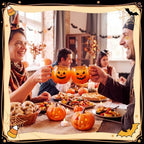 Didaey 4 Pcs Halloween Boo Pumpkin Coffee Mugs Orange Glass Spooky Cups - Image 6