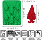 Christmas Silicone Mold for Baking - 2 Pack Christmas Candy Chocolate Molds for Handmade Soap, Chocolate, Jello, Cake Cupcake Decoration, Candy and Candles - Image 2