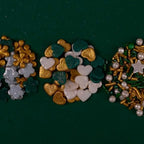 Confect Christmas Sprinkles | White, Grey, Gold & Holly Green Mix | Edible Pearl, Heart & Flower Shaped Sprinkles | Holiday Cake & Cupcake Decorations- 5 Oz - Image 4