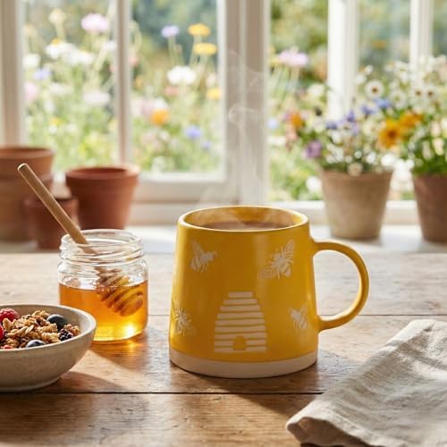 Abbott Collection Wide Base Mug with Bees - Image 2
