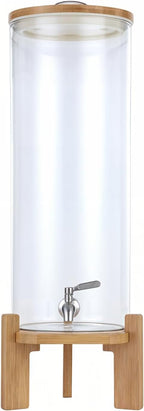 Beverage Dispenser, 3.5 Gallon Glass Drink Dispenser - Image 8