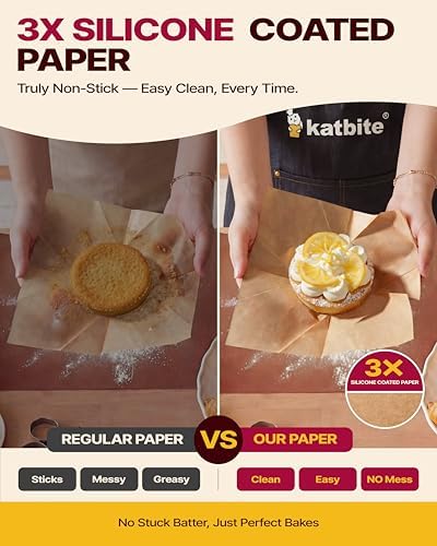 Katbite Tulip Cupcake Liners 200PCS, Standard Size Muffin Baking Cups Brown - Image 6