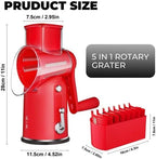Rotary Cheese Grater Manual Hand Crank - Image 5
