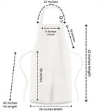Adjustable Bib Apron 100% Polyester Kitchen Aprons Waterdrop Resistant Aprons - Image 7