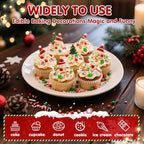 Edible Christmas Sprinkles for Cake Decorating,Red Green White Sprinkle - Image 4