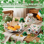 Marspark 100 Sheet St. Patrick's Day Wax Paper for Food 12 x 12 Inch - Image 2