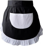 CRB Fashion Waist Apron Kitchen Cooking Restaurant Cotton Bistro Half Aprons by CBTRFashion