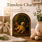 Golden Retriever Christmas Arched Table Sign, Dog Lover Holiday Decor - Image 3