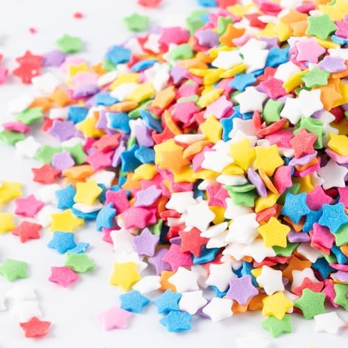 Rainbow Sprinkles for Cake Decorating Edible Star Confetti Sprinkles Mix for Cake, Baking, Ice Cream, Cookies, Cupcake Topper 4.2 OZ - Image 7