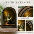 Christmas Snow Globe Arched Table Sign, Rustic Farmhouse Decor - Image 4