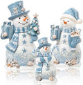 Suzile 3 Pcs Christmas Costal Snowman Table Decorations Winter Indoor Decor by Suzile