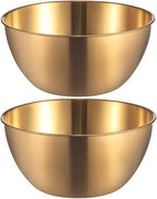 Stainless Steel Salad Bowls Set of 2 Mixing Bowl by AIYoo