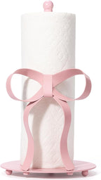 Pink Bow Paper Towel Holder Coutertop by Shinlar