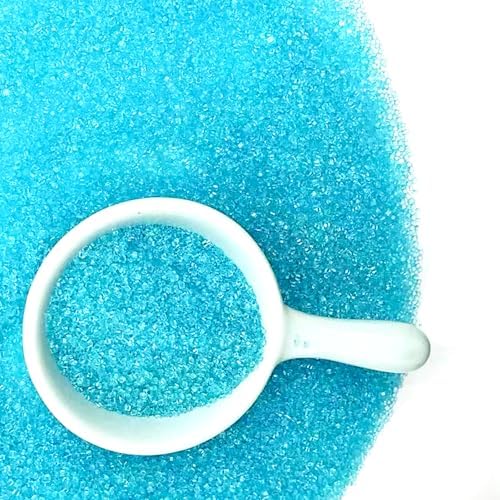Edible Blue Sanding Sugar Sprinkles 142g/ 5.01oz Sugar Crystals for Cake Decorating Candy Baking Decorations Ice Cream Toppings and Cupcake Decorating for Valentines Halloween Christmas - Image 4