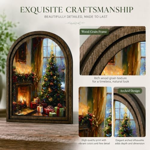 Christmas Arched Table Sign, Rustic Farmhouse Holiday Decor - Image 4