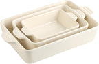Sweejar Ceramic Bakeware Set, Rectangular Baking Dish by Sweejarco1949