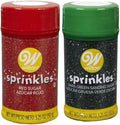 Wilton Holiday Dark Green and Red Sanding Sugar by Unknown