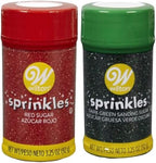 Wilton Holiday Dark Green and Red Sanding Sugar by Unknown