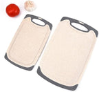 FLYINGSEA Cutting Boards For Kitchen, Anti-Skid Eco-Wheat Straw Cutting Board - Image 2