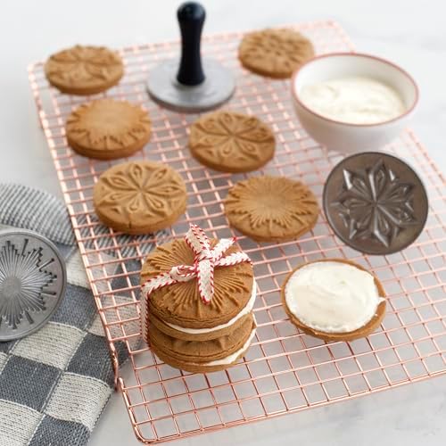 Nordic Ware Starry Night Cookie Stamps (Set of 3), Sturdy Cast Aluminium Cookie Stamp Set, Cookie Press Set Made in the USA, Sturdy and Durable Biscuit Maker Press Set - Image 4