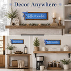 Hello Winter Sign, Shelf, Tabletop, Wall Decor Art for Indoor - Image 3