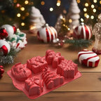 3D Christmas Silicone Molds, Large Size Xmas Baking Mold with Scraper for Cakes, Handmade Soap, Chocolate, Jello, Candy and Candles - Image 6