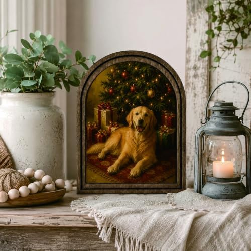 Golden Retriever Christmas Arched Table Sign, Dog Lover Holiday Decor - Image 6