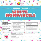 White Nonpareils Sprinkles, 1.8 lb Bulk Candy for Cakes and Cupcakes - Image 2