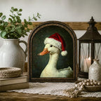 Christmas Duck Arched Table Sign, Vintage Farmhouse Shelf Decor - Image 7