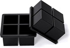 Bangp Large Ice Cube Tray for Whiskey, Silicone Ice Cube Trays 2 Pack, Large - Image 4