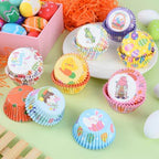 600 Pack Easter Cupcake Liners Baking Cups Standard Size Muffin Liners for Easter Spring Birthday Party Candy Cake Decorations Supplies(12 Styles) - Image 7
