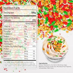 Edible Jimmies Sprinkles for Cake Decorating, 150g/5.29oz, Green & Red Tree Sprinkles, Gold Bell Yellow Nonpareils & White Sugar Mix, Cookies Cupcake Decorations, Baking Party Birthday Supplies - Image 2