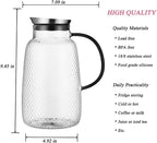 Purefold Pitcher with Lid, Glass Jug with Stainless Steel Lid - Image 3