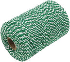 Tenn Well 656ft Green White Cotton Bakers Twine for Baking Crafts - Image 2