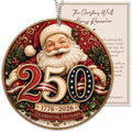 Christmas Decorations - Christmas Ornaments - 250 Anniversary USA Merchandise - Christmas Ornament 2026 – Christmas Decoration for Home, Stocking Stuffers - Gifts for Family Mom Dad Friends Coworker by Rusaten
