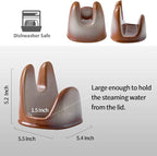 Nihow Pot Lid Holder: Stable Ceramic Pan Lid Holder - Image 2
