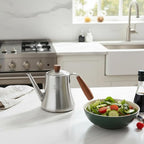 18/8 Stainless Steel Olive Oil Dispenser 1200ml/40.5oz Drip-Free Pouring Oil - Image 7