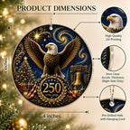 Christmas Decorations - Christmas Ornaments - 250 Anniversary USA Merchandise - Christmas Ornament 2026 – Christmas Decoration for Home, Stocking Stuffers - Gifts for Family Mom Dad Friends Coworker - Image 5