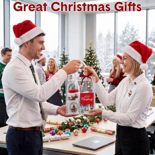 Meanplan 6 Set Christmas Mugs Gift Bulk, Fuzzy Socks Cards Bags, Vintage - Image 6
