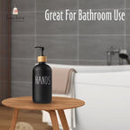 LOOCHICA Black Glass Kitchen Soap Dispenser, Detergent Dispenser or Hands Soap - Image 8